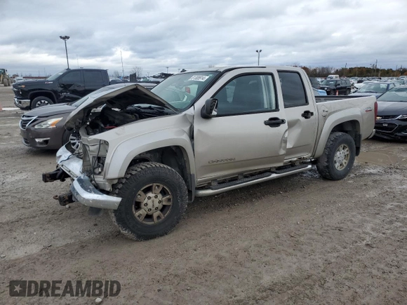 2005 GMC Canyon 1SF SLE Z71 with VIN 1GTDT136658127360, listed as a Copart auction lot 81308914 with 0 mi miles and Salvage Title. Bid and sale history available at carsss.com. Image 1.