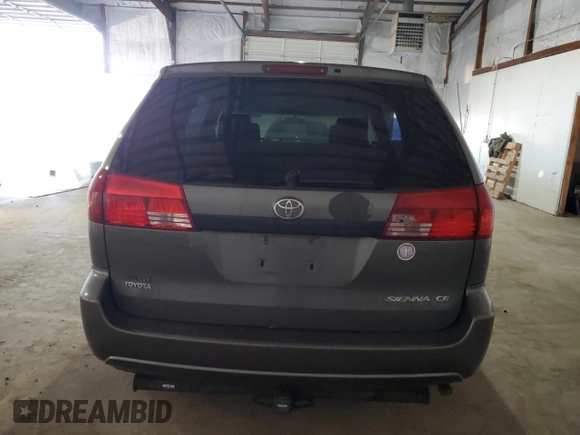 2004 Toyota Sienna with VIN 5TDZA29C24S020556, listed as a Copart auction lot 49526725 with 243,468 mi miles and Clean Title. Bid and sale history available at DreamBid. Image 6.