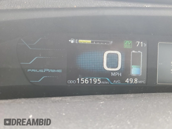 2017 Toyota Prius Plus z VIN JTDKARFP8H3004712, wystawiony jako Copart lot #58501675 z przebiegiem 156 195 mil mil oraz Szkoda całkowita • Salvage title. Historia ofert i sprzedaży dostępna na DreamBid. Obrazek 9.