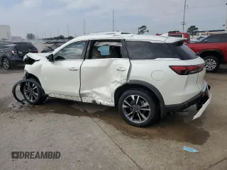 2023 Infiniti QX60 Luxe z VIN 5N1DL1FR4PC353091, wystawiony jako Copart lot #82034444 z przebiegiem Nie podano mil oraz Szkoda całkowita • Salvage title. Historia ofert i sprzedaży dostępna na DreamBid. Obrazek 2.