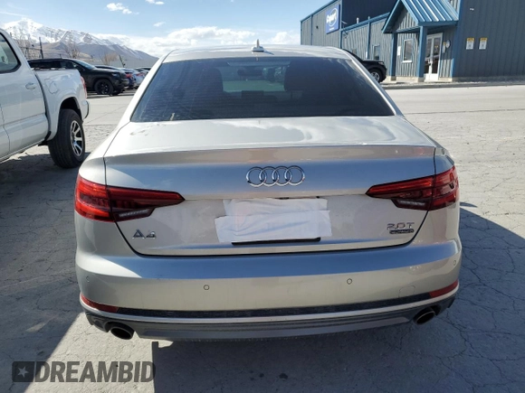 2017 Audi A4 Prestige with VIN WAUFNAF4XHN053943, listed as a Copart auction lot 48106695 with 96,040 mi miles and Salvage Title. Bid and sale history available at carsss.com. Image 6.