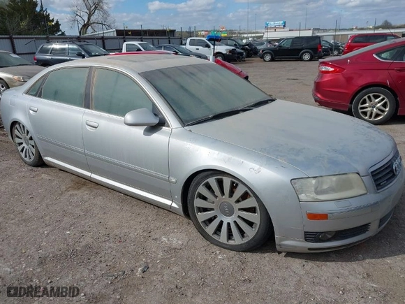 2004 Audi A8 L with VIN WAUML44E14N022813, listed as a IAAI auction lot 41849723 with 1 mi miles. Bid and sale history available at carsss.com. Image 1.