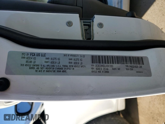 2018 Chrysler 300 Touring L with VIN 2C3CCAAG6JH301993, listed as a Copart auction lot 77683273 with 24,626 mi miles and Salvage Title. Bid and sale history available at carsss.com. Image 13.