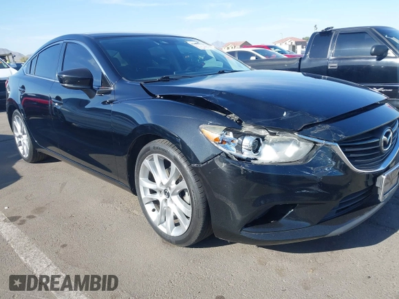 2017 Mazda Mazda6 Touring with VIN JM1GL1V55H1155696, listed as a IAAI auction lot 42003172 with 95,300 mi miles. Bid and sale history available at carsss.com. Image 6.