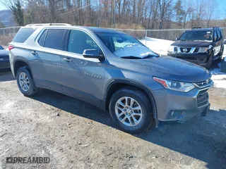 2020 Chevrolet Traverse LT Cloth with VIN 1GNEVGKW4LJ167615, listed as a IAAI auction lot 41622379 with 114,449 mi miles. Bid and sale history available at carsss.com. Image 1.