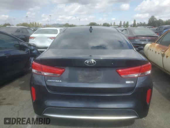 2017 Kia Optima Hybrid with VIN KNAGT4LEXH5016349, listed as a Copart auction lot 71796574 with 165,929 mi miles and Clean Title. Bid and sale history available at carsss.com. Image 6.