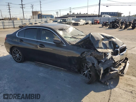 2022 BMW 3 Series 330i with VIN 3MW5R1J04N8C27833, listed as a Copart auction lot 72498634 with 0 mi miles and Salvage Title. Bid and sale history available at carsss.com. Image 4.