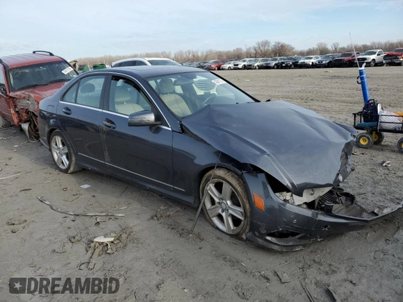 2011 Mercedes-Benz C 300 Sport with VIN WDDGF8BBXBR142614, listed as a Copart auction lot 42601125 with 112,480 mi miles and Salvage Title. Bid and sale history available at carsss.com. Image 4.