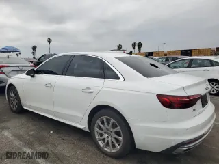 2021 Audi A4 Sedan Premium with VIN WAUABAF41MA025243, listed as a Copart auction lot 50995555 with 41,681 mi miles and Salvage Title. Bid and sale history available at carsss.com. Image 2.