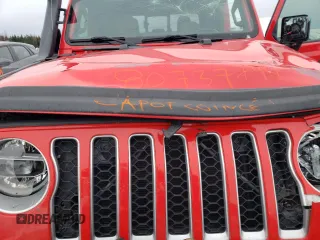 2020 Jeep Gladiator Overland with VIN 1C6HJTFG9LL152701, listed as a Copart auction lot 80737794 with 61,654 mi miles and Salvage title. Bid and sale history available at DreamBid. Image 11.