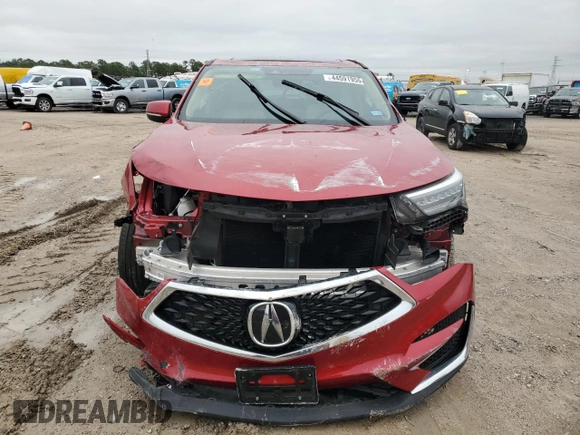 2020 Acura RDX Technology with VIN 5J8TC1H52LL020748, listed as a Copart auction lot 44591955 with 31,471 mi miles and Salvage title. Bid and sale history available at DreamBid. Image 5.
