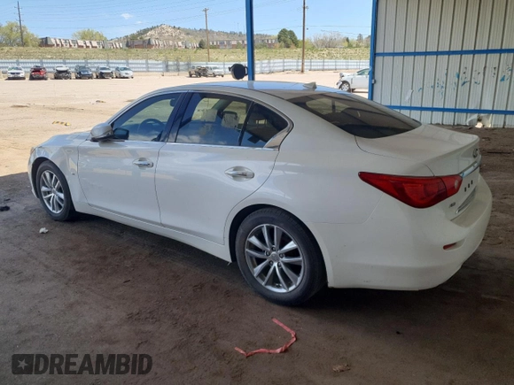 2017 Infiniti Q50 3.0t Premium with VIN JN1EV7AR3HM834493, listed as a Copart auction lot 54164395 with 165,329 mi miles and Clean Title. Bid and sale history available at carsss.com. Image 2.