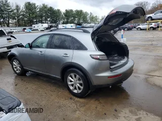 2006 Infiniti FX35 with VIN JNRAS08W36X203360, listed as a Copart auction lot 50279784 with 0 mi miles and Salvage Title. Bid and sale history available at carsss.com. Image 2.