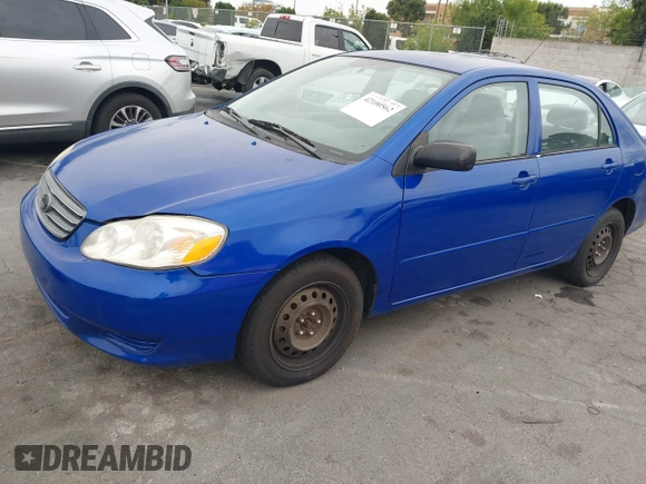 2003 Toyota Corolla CE with VIN 1NXBR32E73Z040044, listed as a IAAI auction lot 42100562 with 167,763 mi miles and . Bid and sale history available at DreamBid. Image 17.