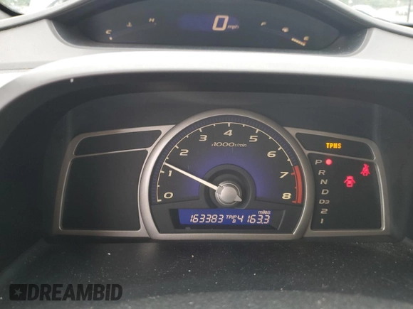 2008 Honda Civic LX with VIN 1HGFA16598L075744, listed as a Copart auction lot 54559954 with 163,383 mi miles and Salvage Title. Bid and sale history available at DreamBid. Image 9.