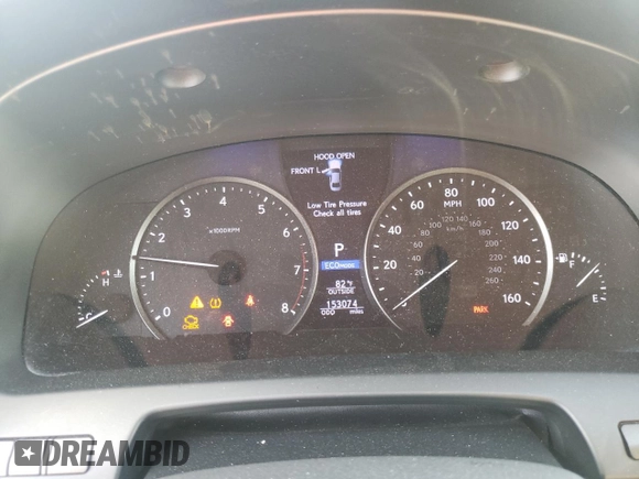 2016 Lexus LS 460 with VIN JTHBL5EF7G5140603, listed as a Copart auction lot 49436405 with 153,074 mi miles and Clean title. Bid and sale history available at DreamBid. Image 9.