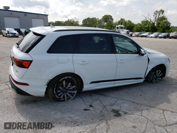 2024 Audi Q7 Premium Plus with VIN WA1LCBF71RD001839, listed as a Copart auction lot 56905244 with 8,832 mi miles and Salvage Title. Bid and sale history available at carsss.com. Image 3.