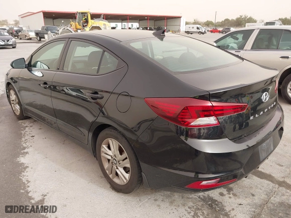 2019 Hyundai Elantra SEL with VIN 5NPD84LF1KH481447, listed as a IAAI auction lot 41731622 with 105,356 mi miles. Bid and sale history available at carsss.com. Image 3.
