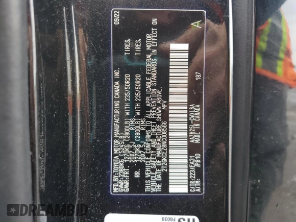 2022 Lexus NX 350h Premium with VIN 2T2GKCEZ8NC008566, listed as a Copart auction lot 53212805 with 44,537 mi miles and Salvage title. Bid and sale history available at DreamBid. Image 15.