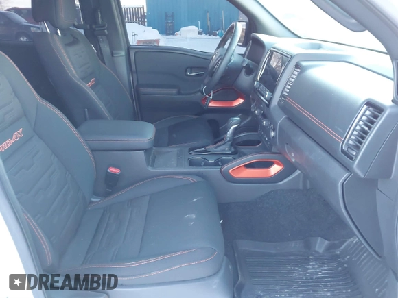 2024 Nissan Frontier Pro-4X with VIN 1N6ED1EK3RN620414, listed as a IAAI auction lot 41613820 with 10,714 mi miles and . Bid and sale history available at DreamBid. Image 5.