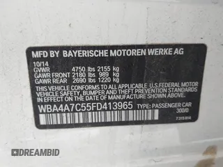 2015 BMW 4 Series 428i xDrive z VIN WBA4A7C55FD413965, wystawiony jako IAAI lot #42368615 z przebiegiem 108 308 mil mil oraz . Historia ofert i sprzedaży dostępna na DreamBid. Obrazek 9.
