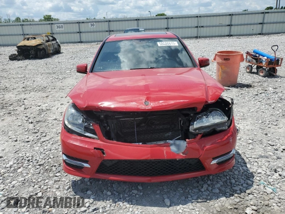 2014 Mercedes-Benz C 250 Sport with VIN WDDGF4HB8ER310433, listed as a Copart auction lot 59600615 with 73,189 mi miles and Salvage title. Bid and sale history available at DreamBid. Image 5.