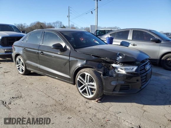 2020 Audi A3 Premium with VIN WAUAUGFF9LA105693, listed as a Copart auction lot 83418994 with 34,964 mi miles and Salvage Title. Bid and sale history available at DreamBid. Image 4.
