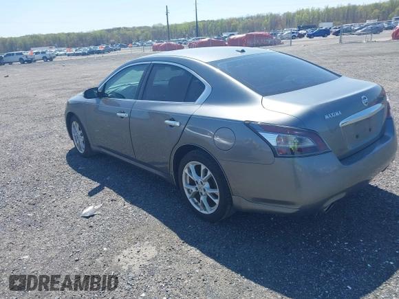 2014 Nissan Maxima SV with VIN 1N4AA5AP1EC458409, listed as a IAAI auction lot 42056758 with 103,570 mi miles and . Bid and sale history available at DreamBid. Image 3.