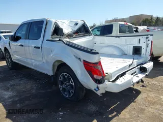 2024 Ford F-150 STX with VIN 1FTFW2L51RKF56802, listed as a IAAI auction lot 41771803 with 5,643 mi miles and . Bid and sale history available at carsss.com. Image 3.