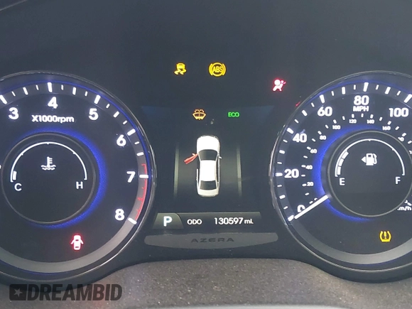 2014 Hyundai Azera Limited with VIN KMHFH4JG7EA388931, listed as a IAAI auction lot 41468407 with 130,597 mi miles and . Bid and sale history available at DreamBid. Image 15.
