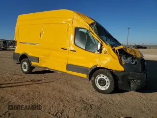 2023 Ford Transit Cargo with VIN 1FTBR1X89PKA25414, listed as a Copart auction lot 46476085 with 61,328 mi miles and Salvage title. Bid and sale history available at DreamBid. Image 4.