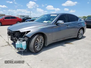 2020 Infiniti Q50 Luxe with VIN JN1EV7AR3LM254833, listed as a Copart auction lot 56284785 with 30,591 mi miles and Salvage title. Bid and sale history available at DreamBid. Image 1.