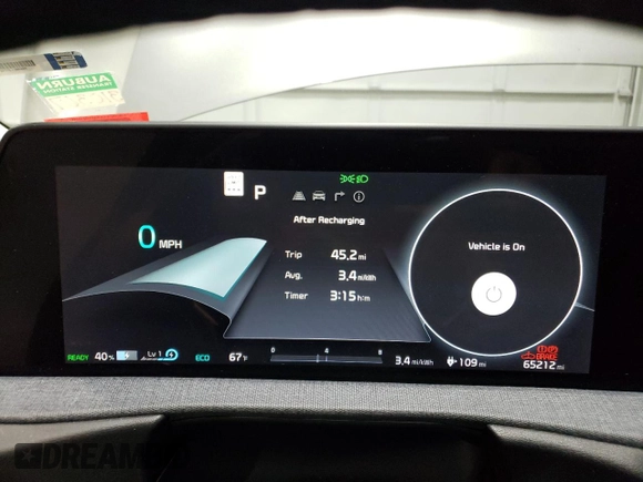 2022 Kia EV6 Wind with VIN KNDC3DLC7N5085270, listed as a Copart auction lot 69578314 with 65,212 mi miles and Salvage Title. Bid and sale history available at carsss.com. Image 9.