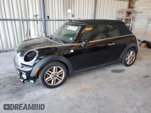2012 MINI Convertible z VIN WMWZN3C55CT134262, wystawiony jako Copart lot #38224724 z przebiegiem 58 082 mil mil oraz Nie do naprawy • Non repairable. Historia ofert i sprzedaży dostępna na DreamBid. Obrazek 1.