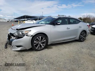 2017 Nissan Maxima SV with VIN 1N4AA6APXHC425967, listed as a Copart auction lot 48077795 with 143,474 mi miles and Salvage Title. Bid and sale history available at carsss.com. Image 1.