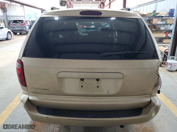 2001 Chrysler Voyager LX with VIN 1C4GJ453X1B168773, listed as a Copart auction lot 71827554 with 0 mi miles and Salvage Title. Bid and sale history available at carsss.com. Image 6.