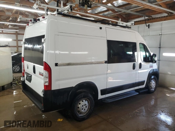 2021 Ram ProMaster Cargo with VIN 3C6LRVBG9ME520874, listed as a Copart auction lot 73158774 with 52,200 mi miles and Salvage Title. Bid and sale history available at carsss.com. Image 3.