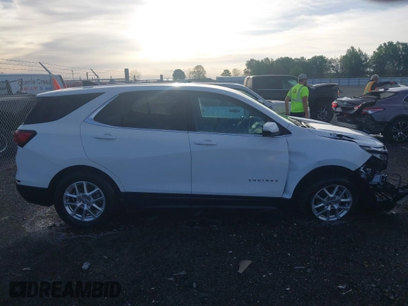 2022 Chevrolet Equinox LT with VIN 3GNAXKEV8NL259157, listed as a IAAI auction lot 42066917 with 38,206 mi miles and . Bid and sale history available at DreamBid. Image 13.