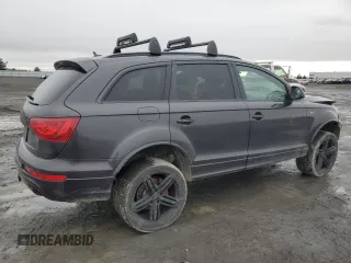 2013 Audi Q7 3.0T S line Prestige with VIN WA1DGAFEXDD005236, listed as a Copart auction lot 45141745 with 188,772 mi miles and Salvage Title. Bid and sale history available at carsss.com. Image 3.