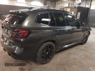 2023 BMW X3 M40i with VIN 5UX83DP09P9P31375, listed as a IAAI auction lot 41567192 with 20,600 mi miles and . Bid and sale history available at DreamBid. Image 4.