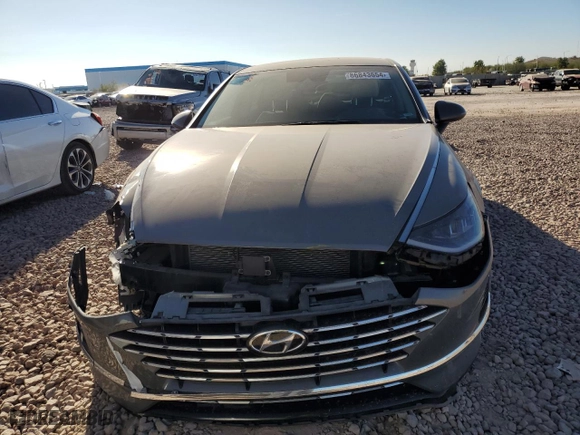 2022 Hyundai Sonata Hybrid SEL with VIN KMHL34JJ4NA052473, listed as a Copart auction lot 86843654 with 48,266 mi miles and Salvage Title. Bid and sale history available at carsss.com. Image 5.