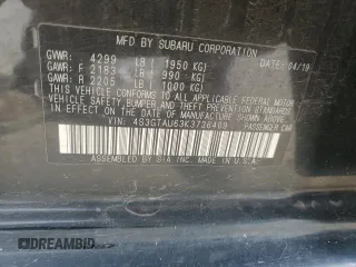 2019 Subaru Impreza Limited with VIN 4S3GTAU63K3736409, listed as a Copart auction lot 55613515 with 65,973 mi miles and Salvage title. Bid and sale history available at DreamBid. Image 12.