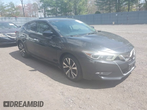 2016 Nissan Maxima 3.5 SV with VIN 1N4AA6AP1GC406660, listed as a IAAI auction lot 42097601 with 267,723 mi miles. Bid and sale history available at carsss.com. Image 1.