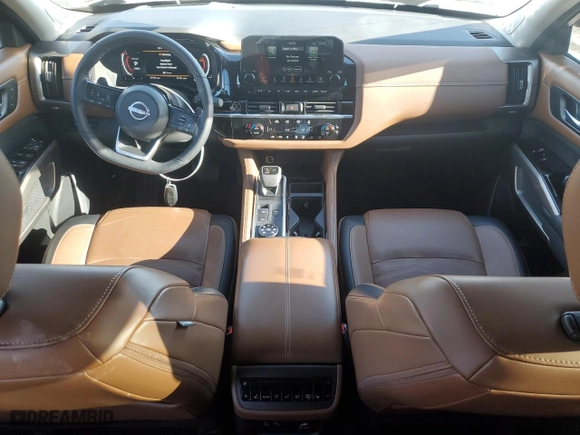 2023 Nissan Pathfinder Platinum with VIN 5N1DR3DK3PC202193, listed as a Copart auction lot 45381875 with 35,785 mi miles and Salvage Title. Bid and sale history available at carsss.com. Image 8.