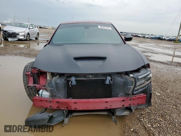 2021 Dodge Charger R/T with VIN 2C3CDXCT6MH504218, listed as a Copart auction lot 60407915 with 67,596 mi miles and Salvage title. Bid and sale history available at DreamBid. Image 5.