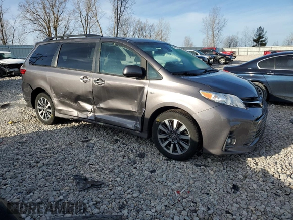 2020 Toyota Sienna XLE with VIN 5TDDZ3DC0LS243886, listed as a Copart auction lot 43464265 with 77,404 mi miles and Salvage title. Bid and sale history available at DreamBid. Image 4.