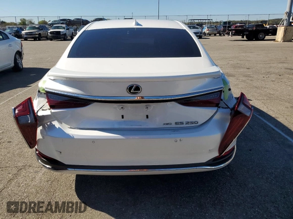 2022 Lexus ES 250 with VIN 58AD11D14NU008856, listed as a Copart auction lot 73984234 with 40,541 mi miles and Salvage title. Bid and sale history available at DreamBid. Image 6.