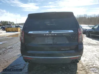 2022 Chevrolet Tahoe Premier with VIN 1GNSKSKD6NR328810, listed as a Copart auction lot 46128175 with 25,708 mi miles and Salvage Title. Bid and sale history available at carsss.com. Image 6.