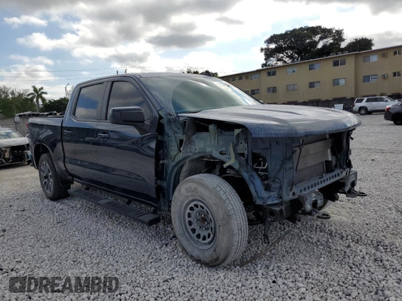 2022 Chevrolet Silverado 1500 RST with VIN 3GCPADED5NG577351, listed as a Copart auction lot 88489025 with 18,612 mi miles and Salvage Title. Bid and sale history available at DreamBid. Image 4.