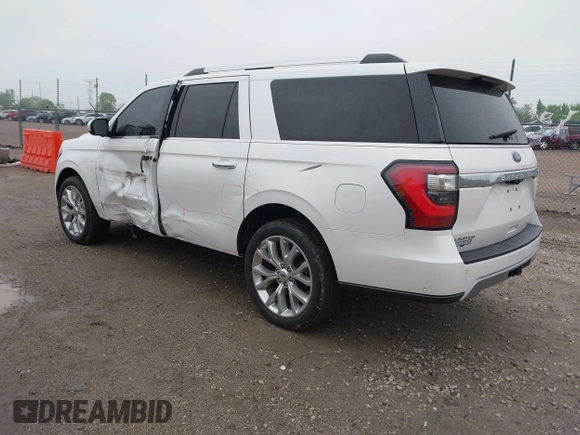 2019 Ford Expedition Max Limited with VIN 1FMJK2AT9KEA07159, listed as a IAAI auction lot 42297063 with 80,075 mi miles and . Bid and sale history available at DreamBid. Image 3.